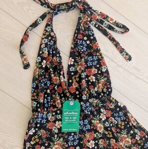 Farm Rio Floral Halter Jumpsuit